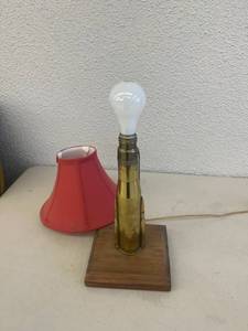 lot 103 image: Trench Art Lamp