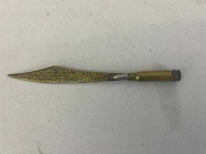 lot 107 image: Trench Art Letter Opener France 1948