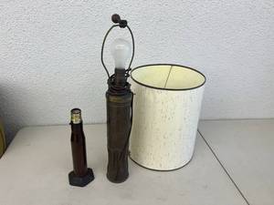 lot 120 image: Trench Art Lamps