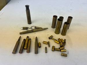 lot 124 image: Trench Art & Shell Casings