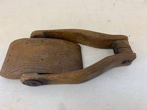 lot 137 image: Wood Saddle Stirrup