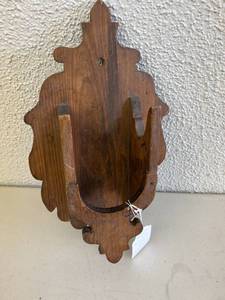 lot 31 image: Antique Homemade Holder for Mortar & Pestle