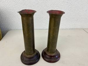 lot 48 image: Trench Art Vases