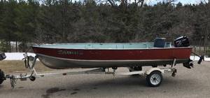 1974 16 Lund Boat W Spartan Trailer