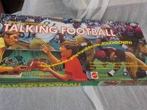 Vintage Talking Football Game...