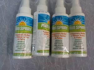 4 - 4 oz Pain Spray in date...