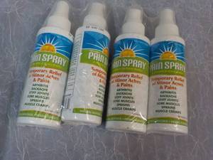 4 - 4 oz Pain Spray in date...