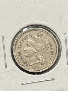 1881 Three Cent Nickel EF40