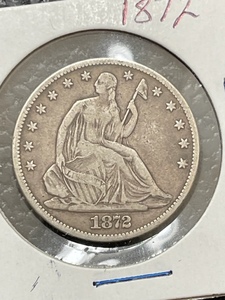1872 Liberty Seated Half Dollar