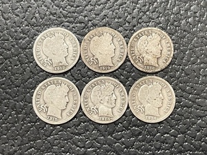 Barber Silver Dimes