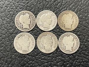 Barber Silver Dimes