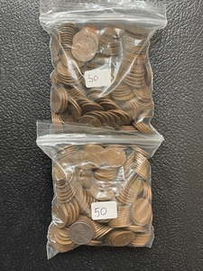 500 Lincoln Cents from the 1950s