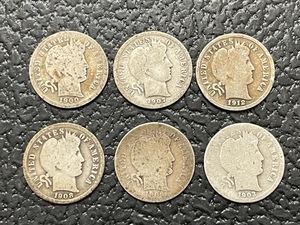 Barber Silver Dimes