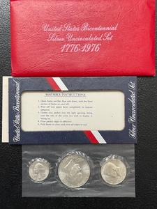 Uncirculated Bicentennial Silver Coin Set