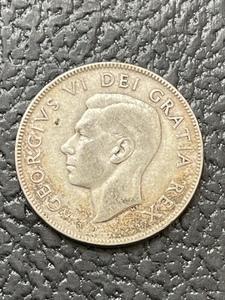 1951 Canadian Silver Half Dollar