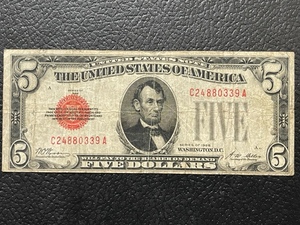 $5 Dollar Red Seal Note