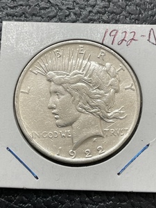 1922-D Peace Dollar