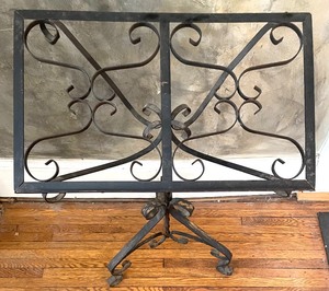lot 77 image: Vintage Wrought Iron Music Stand