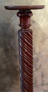 lot 94 image: Wooden Pedestal with Twisted Post