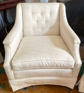 lot 96 image: Two Vintage Upholstered Chairs