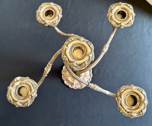 lot 12 image: RARE- Pair of Vintage Five Light Reed and Barton Francis I Sterling Candelabras