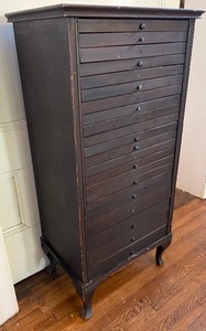 lot 136 image: Antique Tindale Sheet Music Cabinet