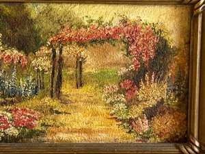 lot 37 image: Small Framed Vintage Original Oil on Board Scenic Painting