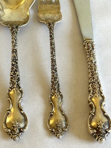 lot 19A image: Three International Sterling Du Barry Sterling Silver Pieces