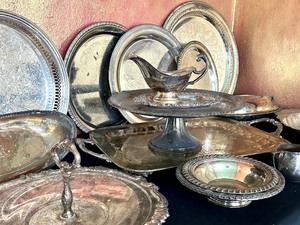 lot 276 image: Large Lot of a Variety of Silver Plate Items