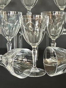 lot 52 image: Set of 18 Washington Pattern Cut Stemware Glasses
