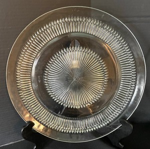 lot 317 image: Six Sensational Clear Glass Platters