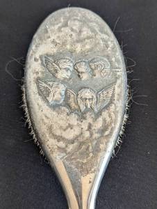lot 171 image: Vintage Silver Plated Vanity Set