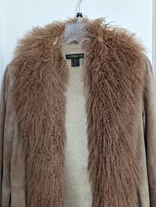 lot 173 image: Pigalle Suede and Shearling Coat