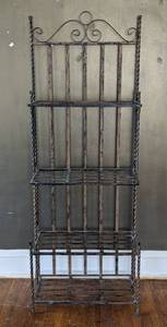 lot 183 image: Decorative Metal Bakers Rack