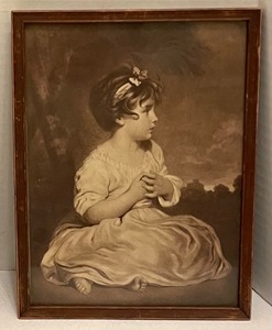 lot 352 image: Trio of Framed Vintage Portrait Prints