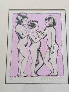 lot 206 image: Framed Beniamino Bufano Print