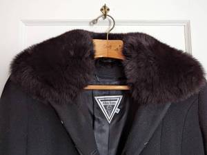lot 223 image: Marvin Richards Fur Lined Wool Coat