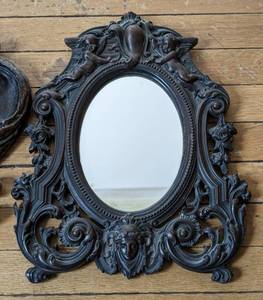 lot 249 image: Pair of Ornate Vintage Wall Mirrors