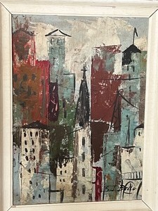 lot 282 image: Vintage Original Oil on Board Painting