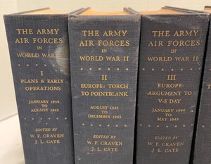 lot 316 image: The Army Air Forces in World War II Volumes 1-7 Edited by W.F. Craven and J.L. Cate