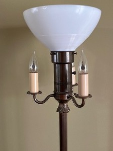 Vintage Tri Socket Floor Lamp