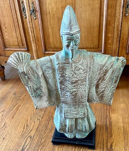 Vintage Uesugi Figurine Japanese Statue