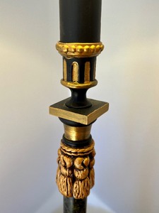 Gold Accented and Black Decorative Table Lamp
