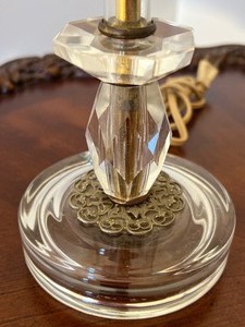 Pair of Vintage Boudier Crystal Table Lamps