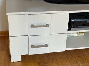White Media Stand