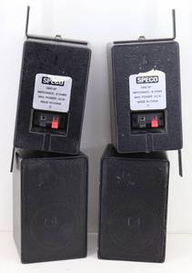 (4) Speco DMS-3P 8ohm Speakers
