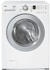 LG WM2016CW 27 Inch Front-Load Washer with 3.6 cu. ft. Capacity, 5 Wash Programs, 5 Temperature Levels, 1050 RPM Maximum and SenseClean System - USED