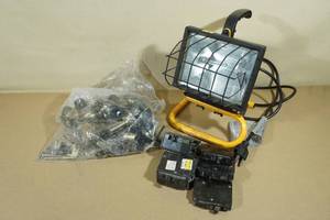lot 13 image: Work Light with Fuses and Door Knobs with Keys