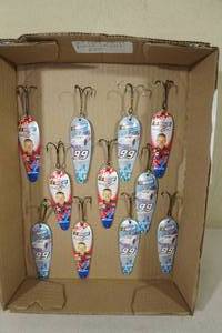 lot 74 image: 11 Nascar 5 Fishing Spoons