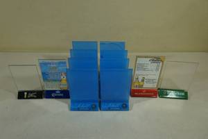 lot 97 image: Assorted Drink Menu Holders - Schell, Corona, Bud, Heineken, Leinenkugels
